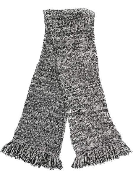  Aspesi Fringe-detail Wool Scarf - Black 