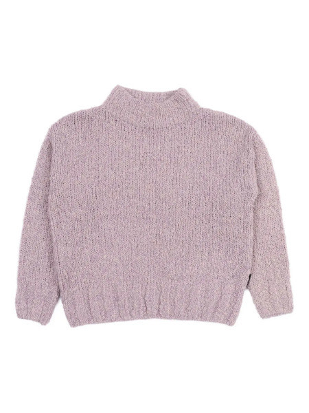  Aspesi Kids High-neck Textured Sweater - Pink 