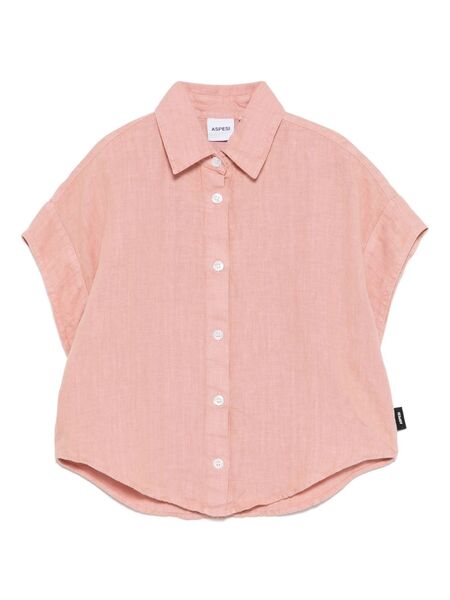  Aspesi Kids Linen Shirt - Pink 
