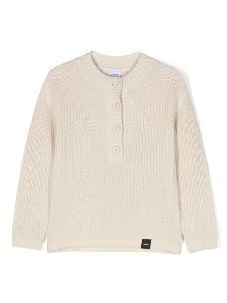  Aspesi Kids Logo-appliqué Jumper - White 