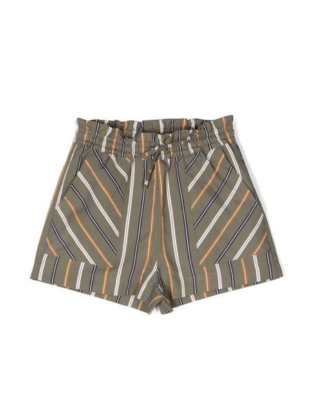  Aspesi Kids Plaid Check-pattern Shorts - Green 