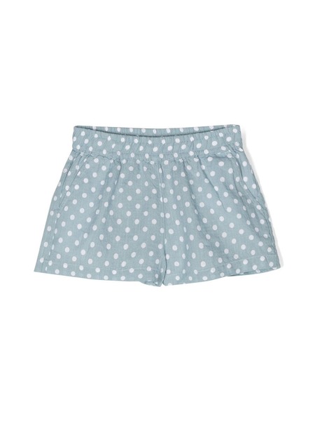  Aspesi Kids Polka-dot Short Shorts - Blue 