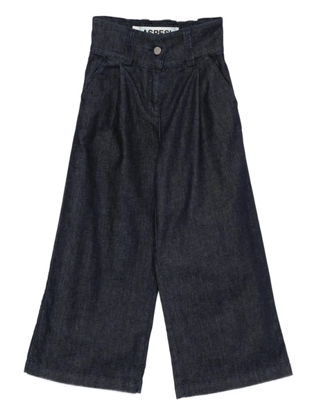  Aspesi Kids Wide-leg Cottton Jeans - Blue 