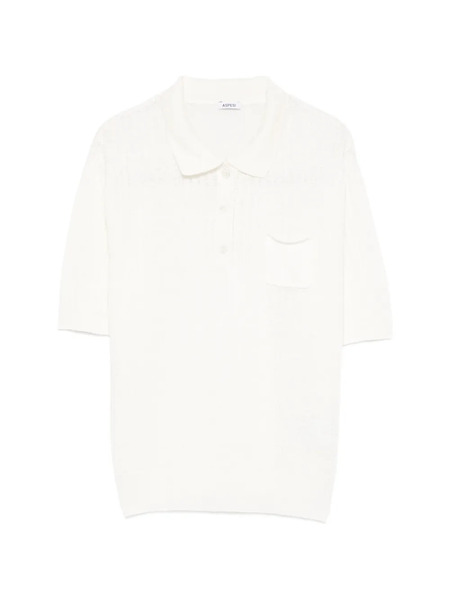  Aspesi Knitted Polo Shirt - Neutrals 