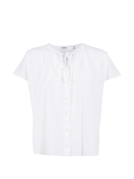  Aspesi Lace-up Shirt - White 