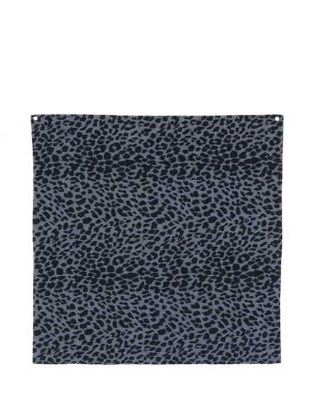  Aspesi Leopard-pattern Scarf - Blue 
