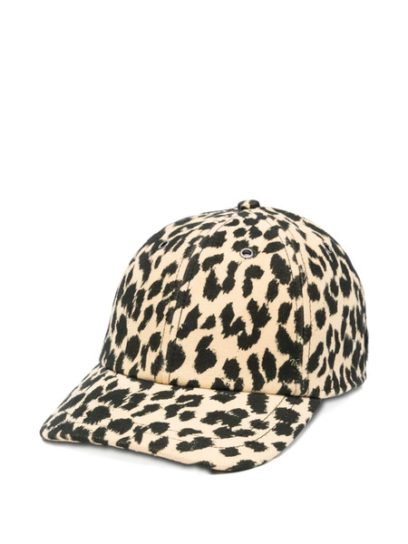  Aspesi Leopard-print Cap - Neutrals 