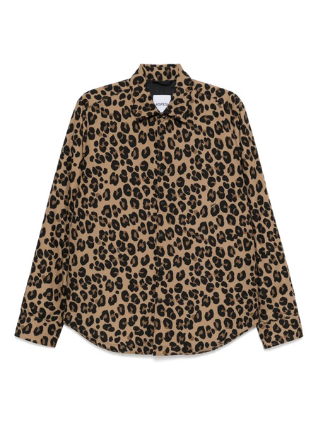  Aspesi Leopard-printed Jacket - Brown 