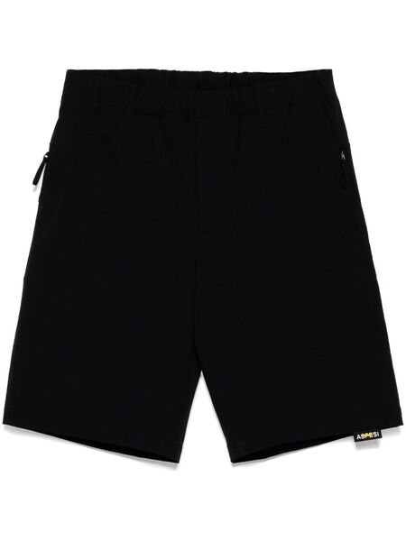  Aspesi Linen Garment Dyed Shorts - Blue 