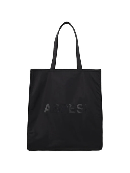  Aspesi Logo-print Tote Bag - Black 