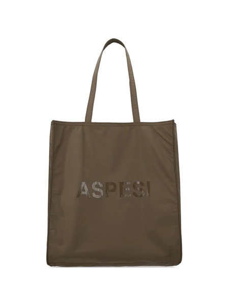  Aspesi Logo-print Tote Bag - Brown 