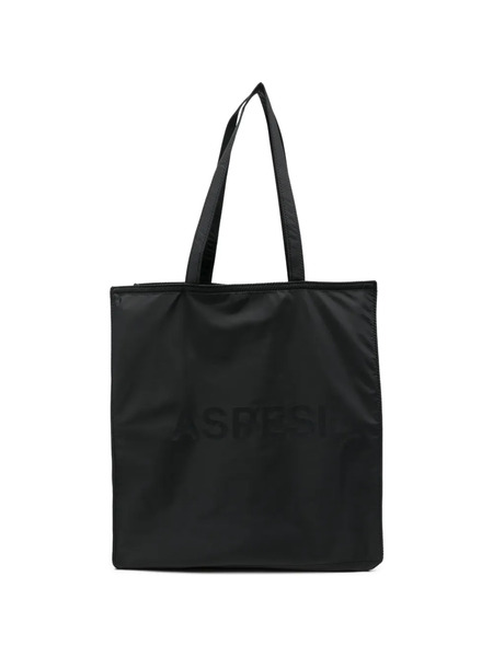  Aspesi Logo Shoulder Bag - Black 