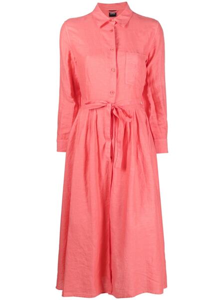  Aspesi Long-sleeve Midi Shirt Dress - Pink 
