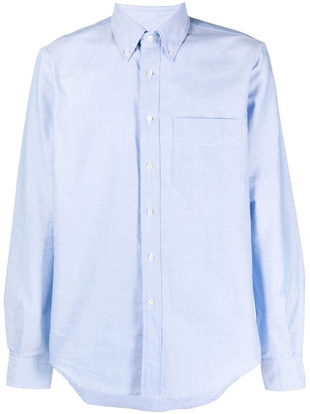  Aspesi Long-sleeve Patch-pocket Shirt - Blue 