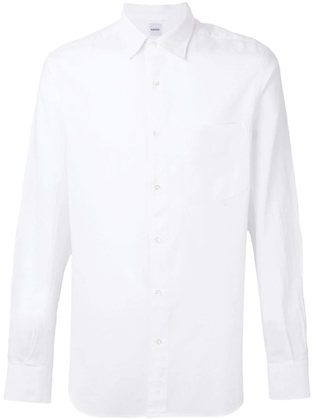  Aspesi Long-sleeved Plain Shirt - White 