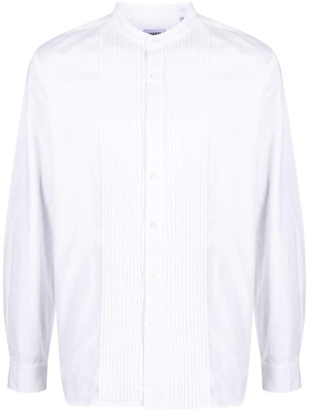  Aspesi Pintuck-detail Long-sleeved Shirt - White 