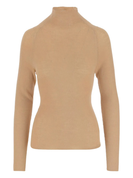  Aspesi Ribbed High-neck Sweater - Neutrals 