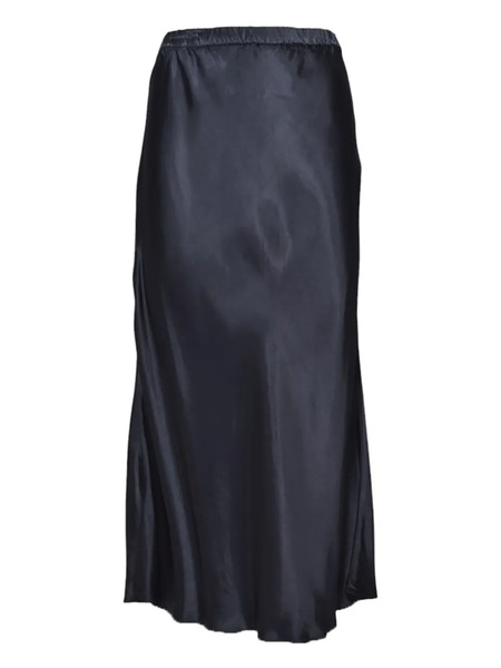  Aspesi Satin Midi Skirt - Blue 