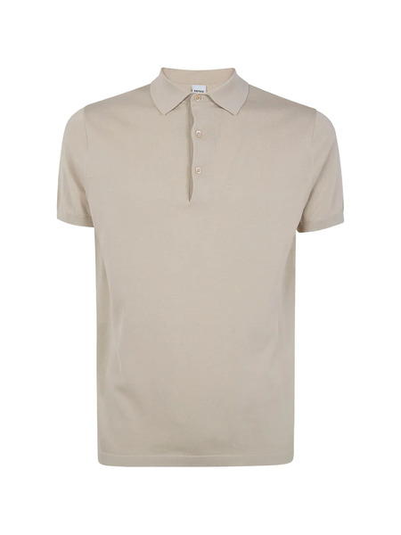  Aspesi Short-sleeve Buttoned Polo Shirt - Neutrals 