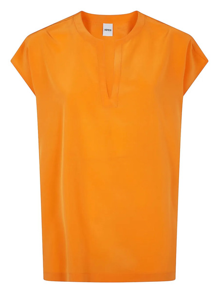  Aspesi Silk T-shirt - Orange 