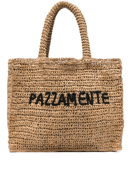  Aspesi Straw Tote Bag - Neutrals 