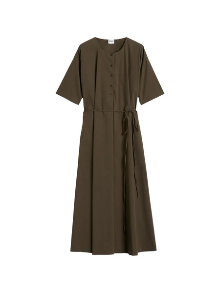 Aspesi Tie-waist Midi Dress - Green 