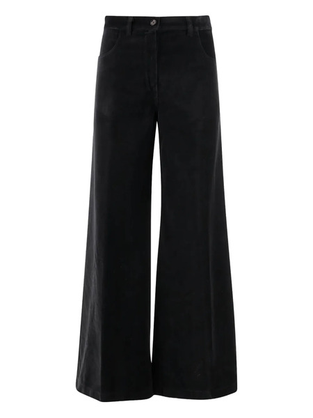  Aspesi Wide-leg Trousers - Black 