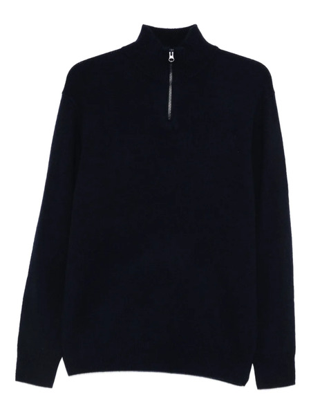  Aspesi Zip-neck Sweater - Blue 