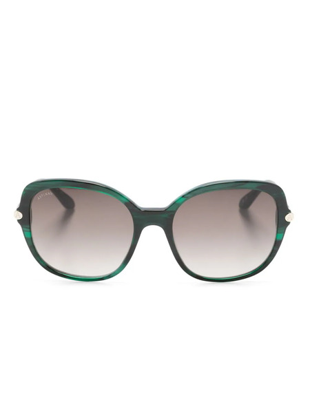  Aspinal Of London Nova Oversize-frame Sunglasses - Green 