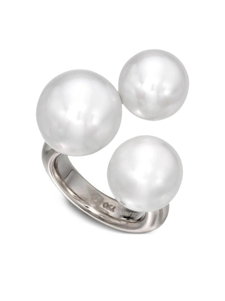  Assael Pearl Three-bubble Ring - Silver 