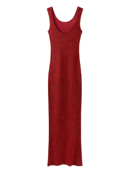  Asta Resort Ana Scoop Neck Maxi Dress - Red 