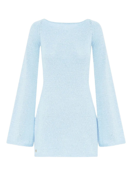  Asta Resort Audette Backless Mini Dress - Blue 