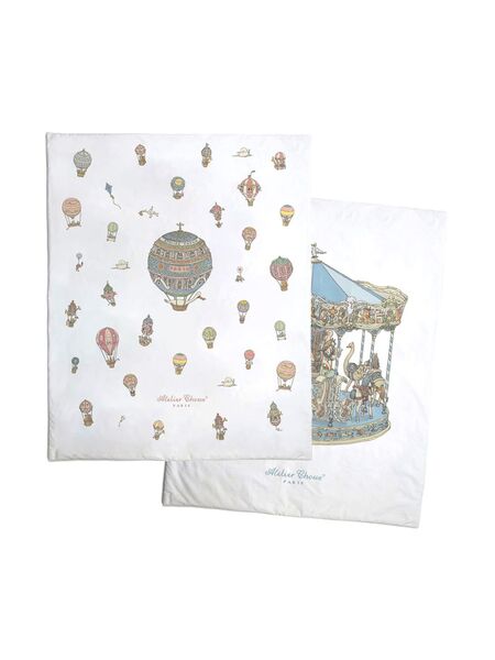  Atelier Choux Balloon And Carousel Changing Mat Set - White 