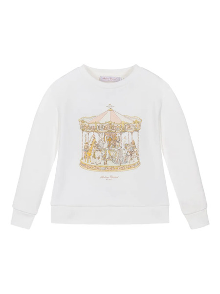  Atelier Choux Graphic Design Sweatshirt - White 