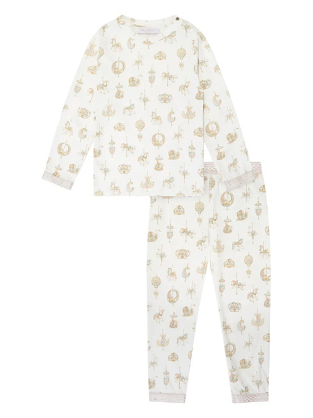  Atelier Choux Graphic-print Pajamas - Neutrals 
