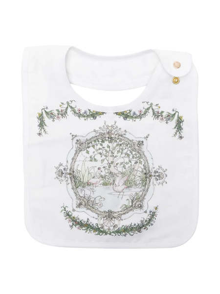  Atelier Choux Illustration-print Reversible Bib - Neutrals 