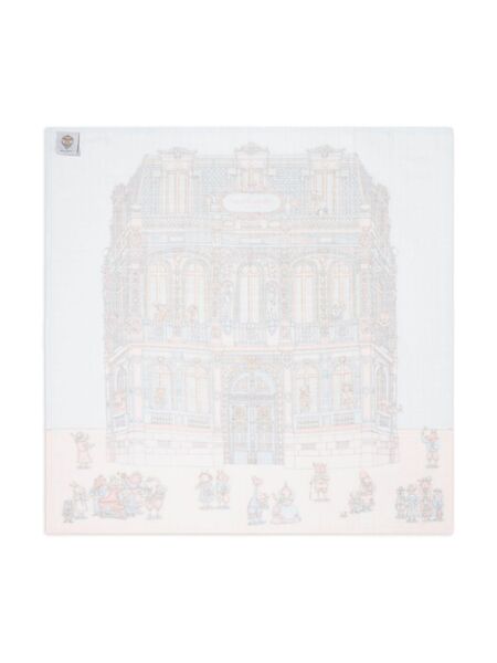  Atelier Choux Atelier Choux-print Blanket - Blue 