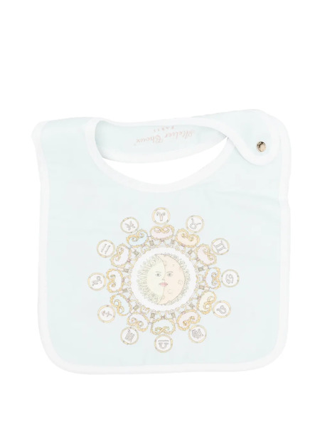  Atelier Choux Printed Bib - Blue 