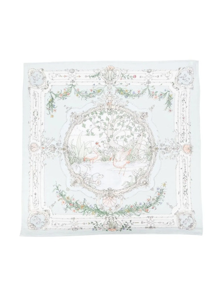  Atelier Choux Tapestry Organic Cotton Blanket - Green 