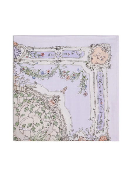  Atelier Choux Tapestry-print Cotton Blanket - Purple 