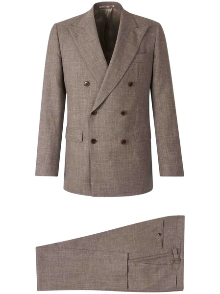  Atelier Munro Double-breasted Suit - Neutrals 