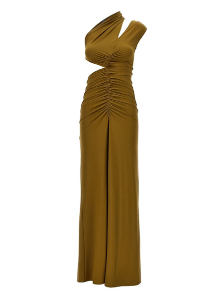  Atlein Cut-out Draped Maxi Dress - Green 