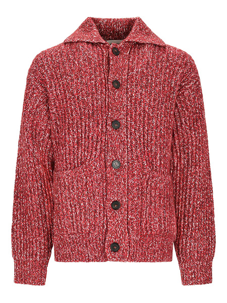  Atomo Factory Buttoned Cardigan - Red 