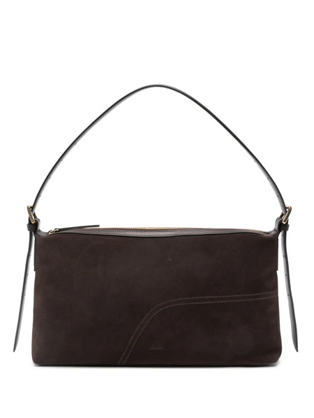  Atp Atelier Castellare Zip Suede Tote Bag - Brown 