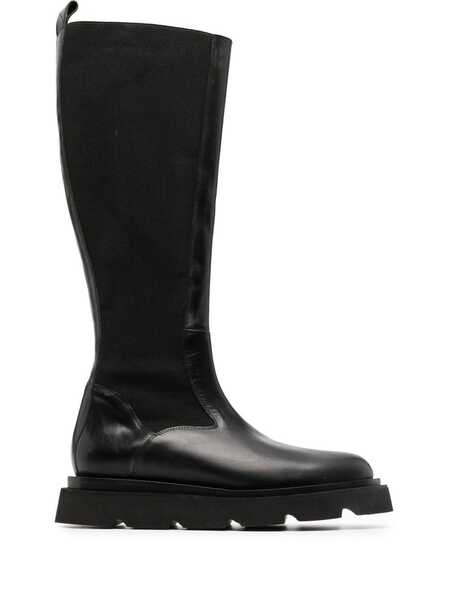  Atp Atelier Cometti Knee-high Leather Boots - Black 