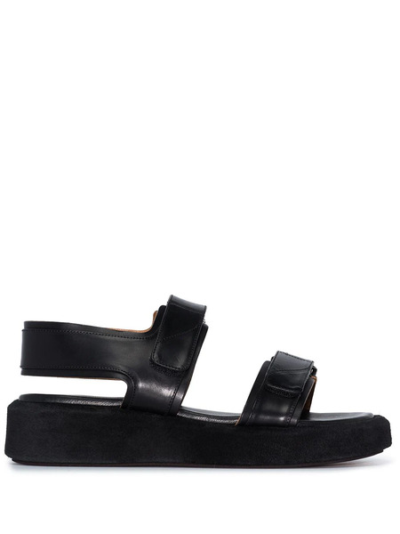  Atp Atelier Varese 20mm Flatform Sandals - Black 