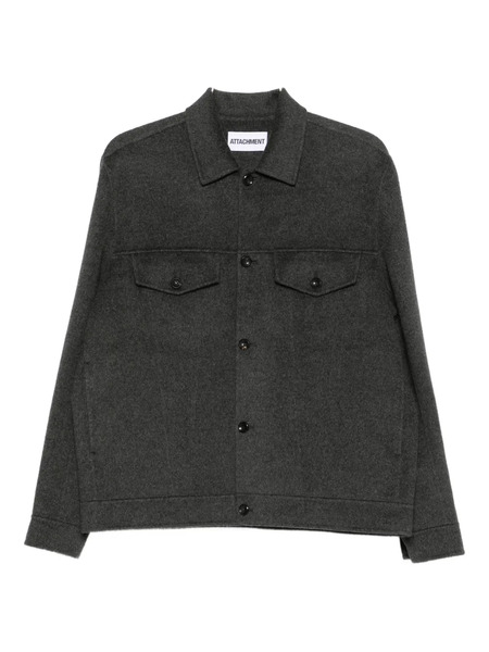 Attachment Buttoned-pocket Jacket - Grey 