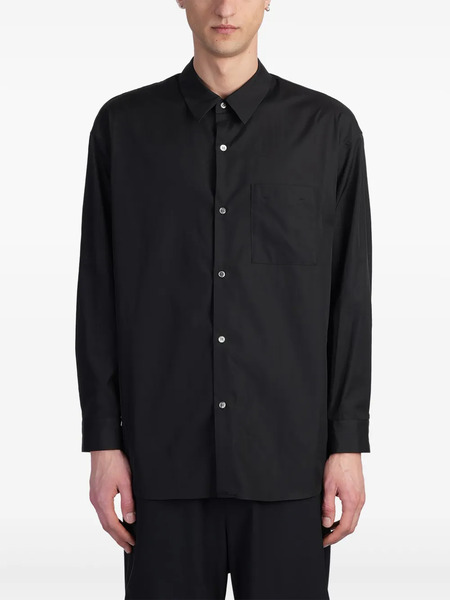  Attachment Cotton Shirt - Black 