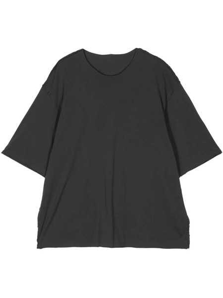  Attachment Crew-neck Cotton T-shirt - Grey 