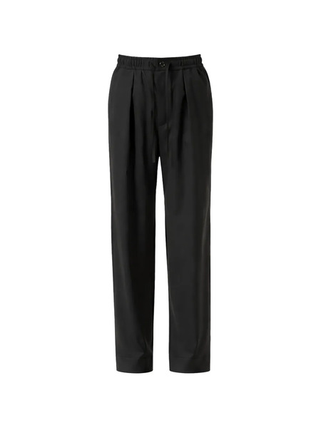  Attachment Pleat Drawstring Trousers - Black 